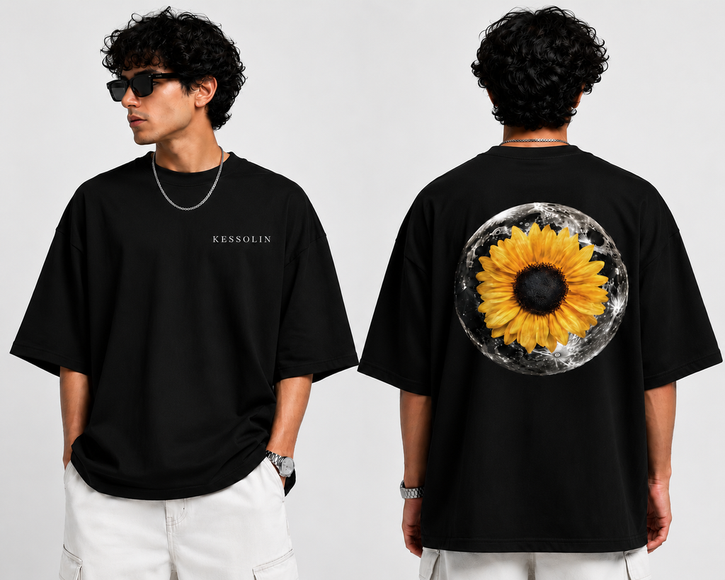 Kessolin Solar Bloom Oversized T-Shirt
