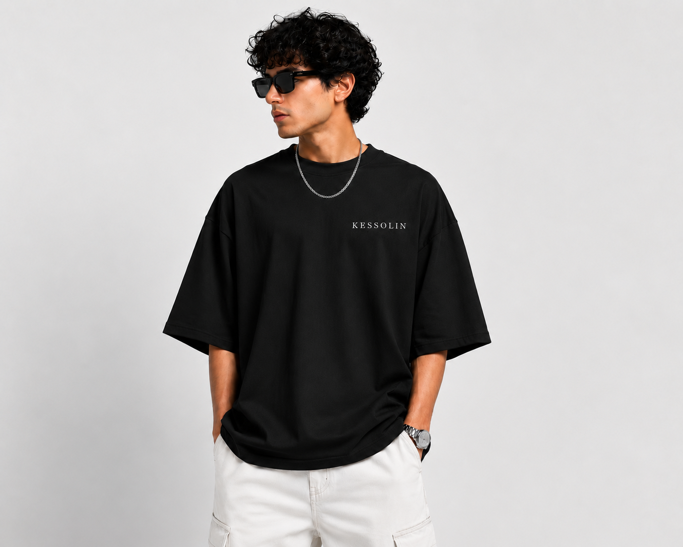 Kessolin Solar Bloom Oversized T-Shirt
