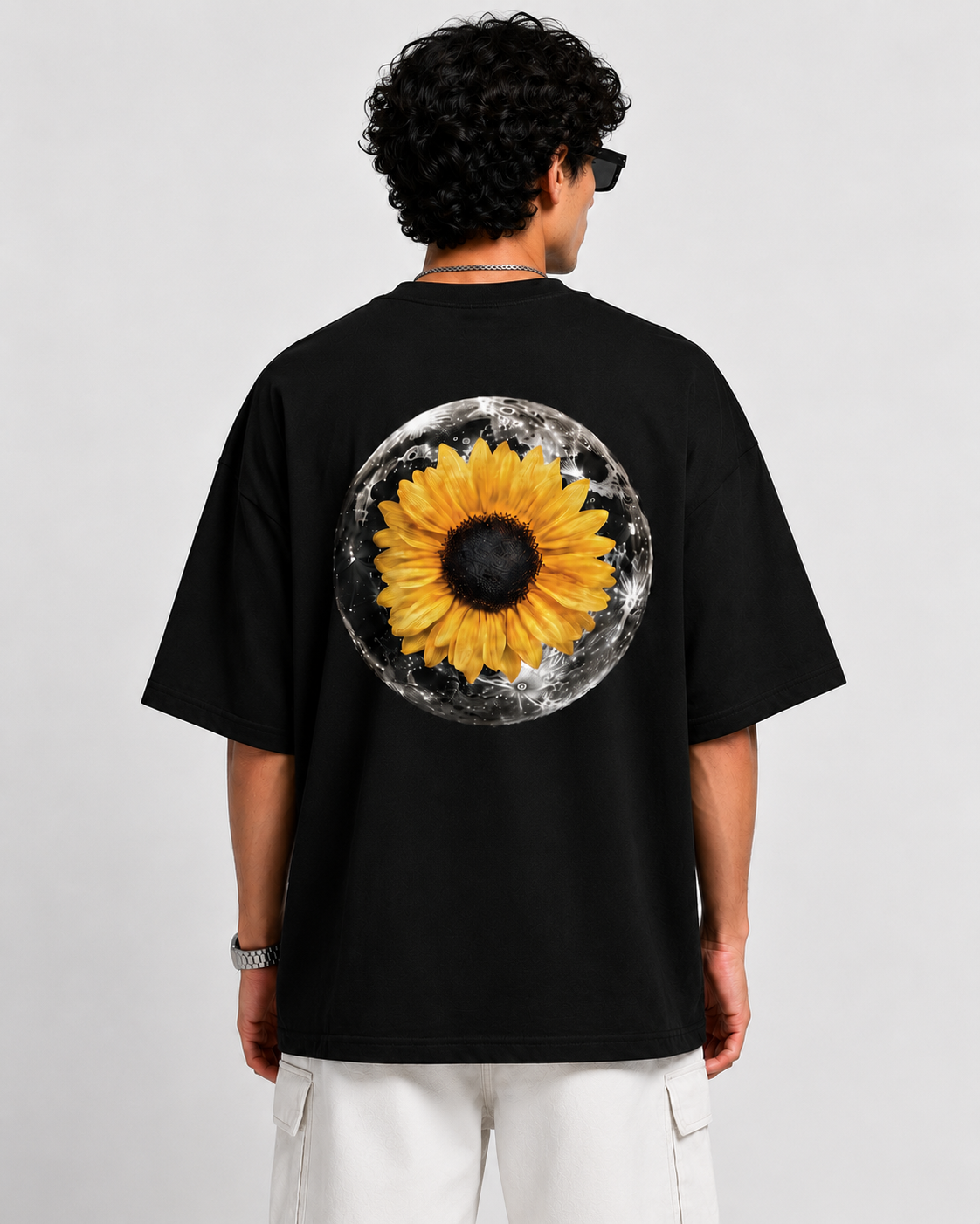 Kessolin Solar Bloom Oversized T-Shirt