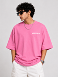 Kessolin Serpent Bloom Oversized T-Shirt – Bubblegum Pink