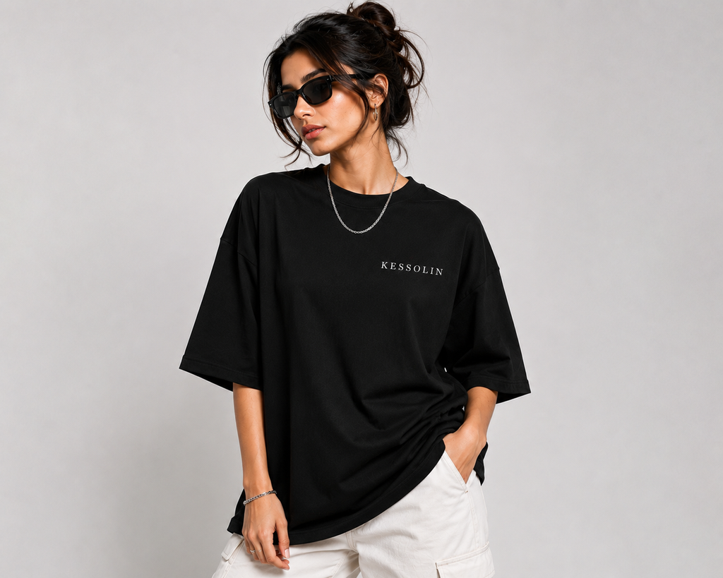 Kessolin Solar Bloom Oversized T-Shirt