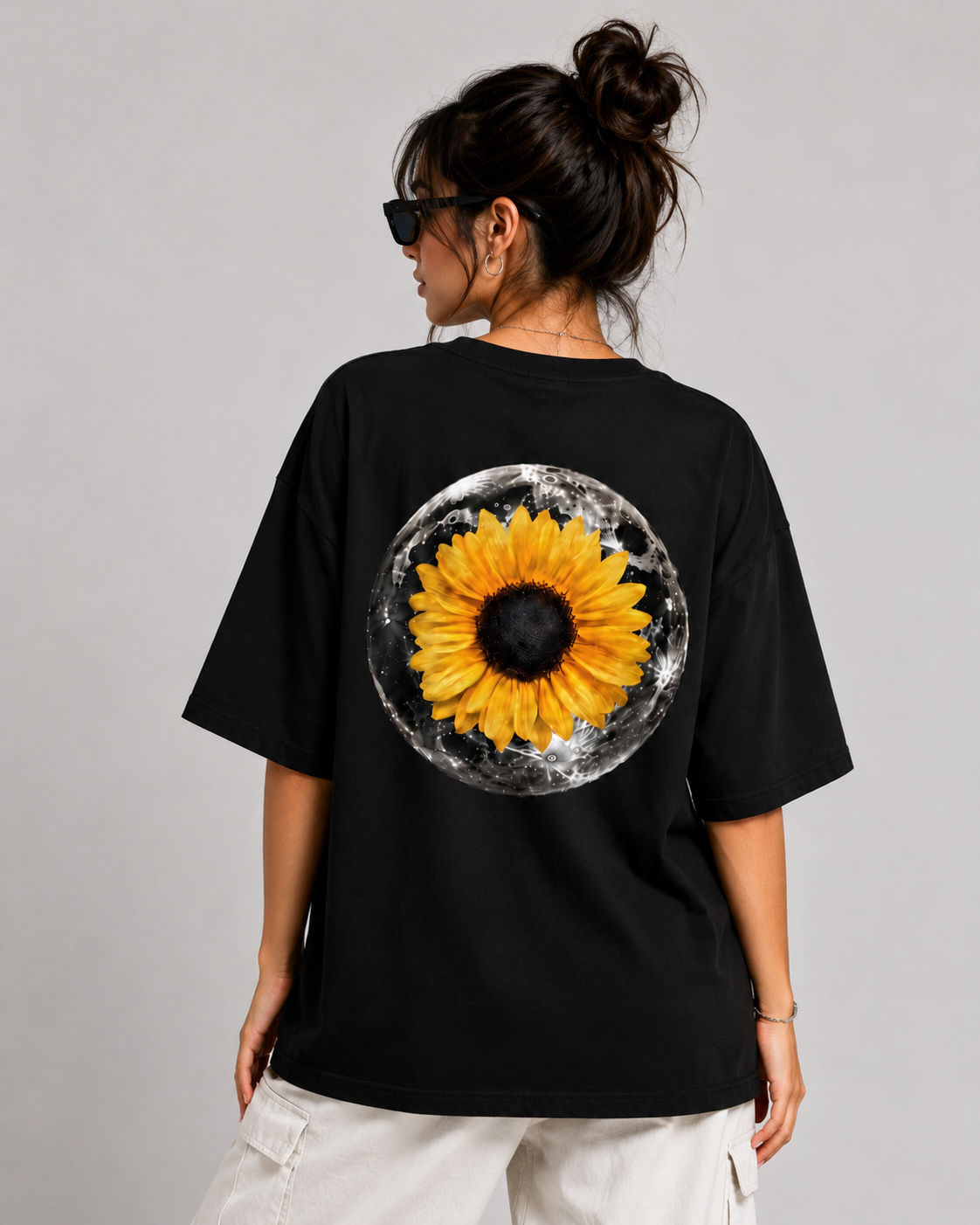 Kessolin Solar Bloom Oversized T-Shirt